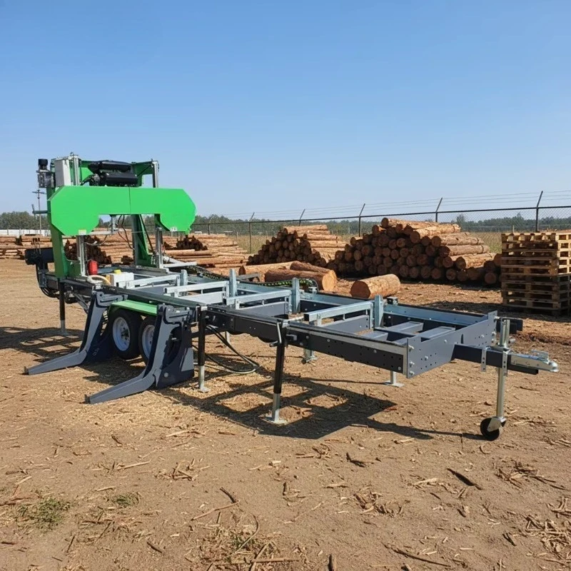 Professional Sawmill Factory Diesel Wood Sawmill Hydraulic Log Loading High Precision Wood Cutting For Farm Forestry Use