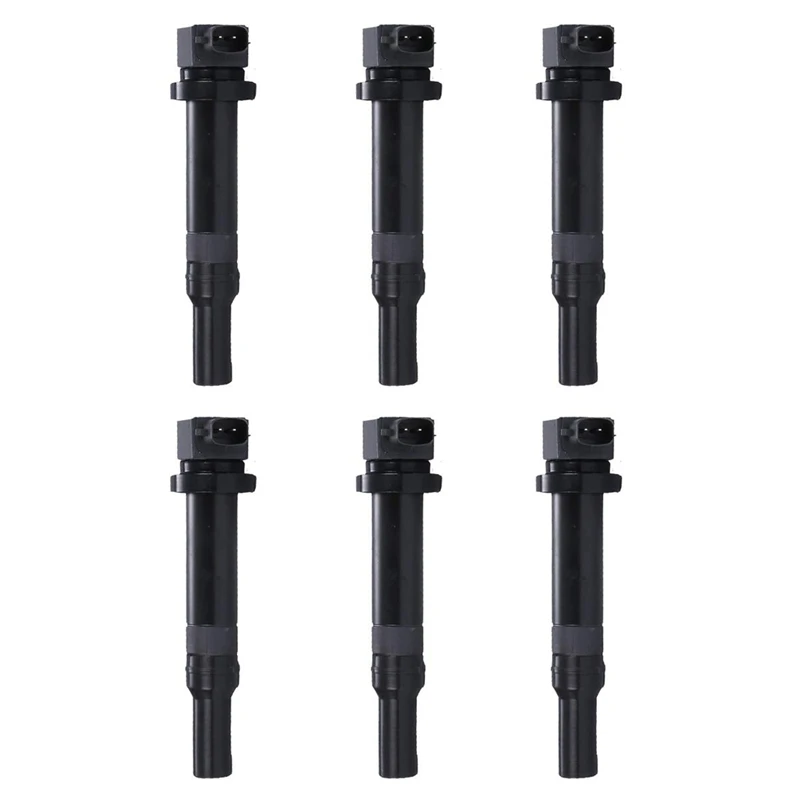 

6Pcs Ignition Coil For Hyundai Santa Fe & Kia Optima V6 2.7L 2007-2009 UF558 27301-3E400