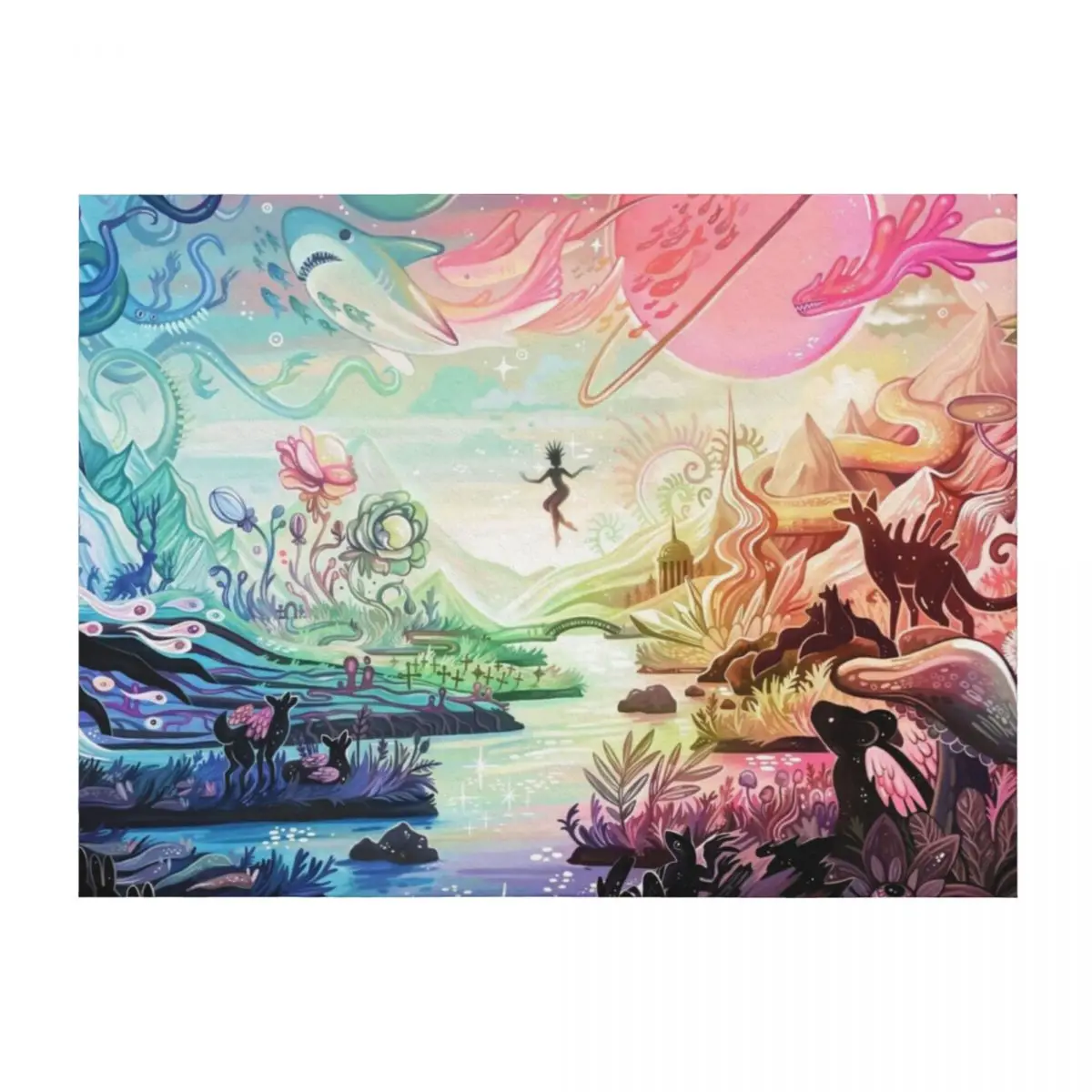 

Vivid Dreaming (Full/Center Version) Throw Blanket Stuffeds Furry sofa bed Thermals For Travel Blankets