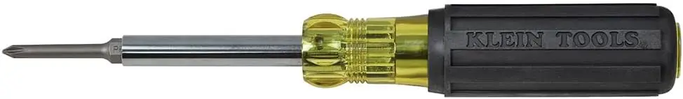 

Extended Reach 6-in-1 Screwdriver and Nut Driver Set with Interchangeable Bits for Easy Grip