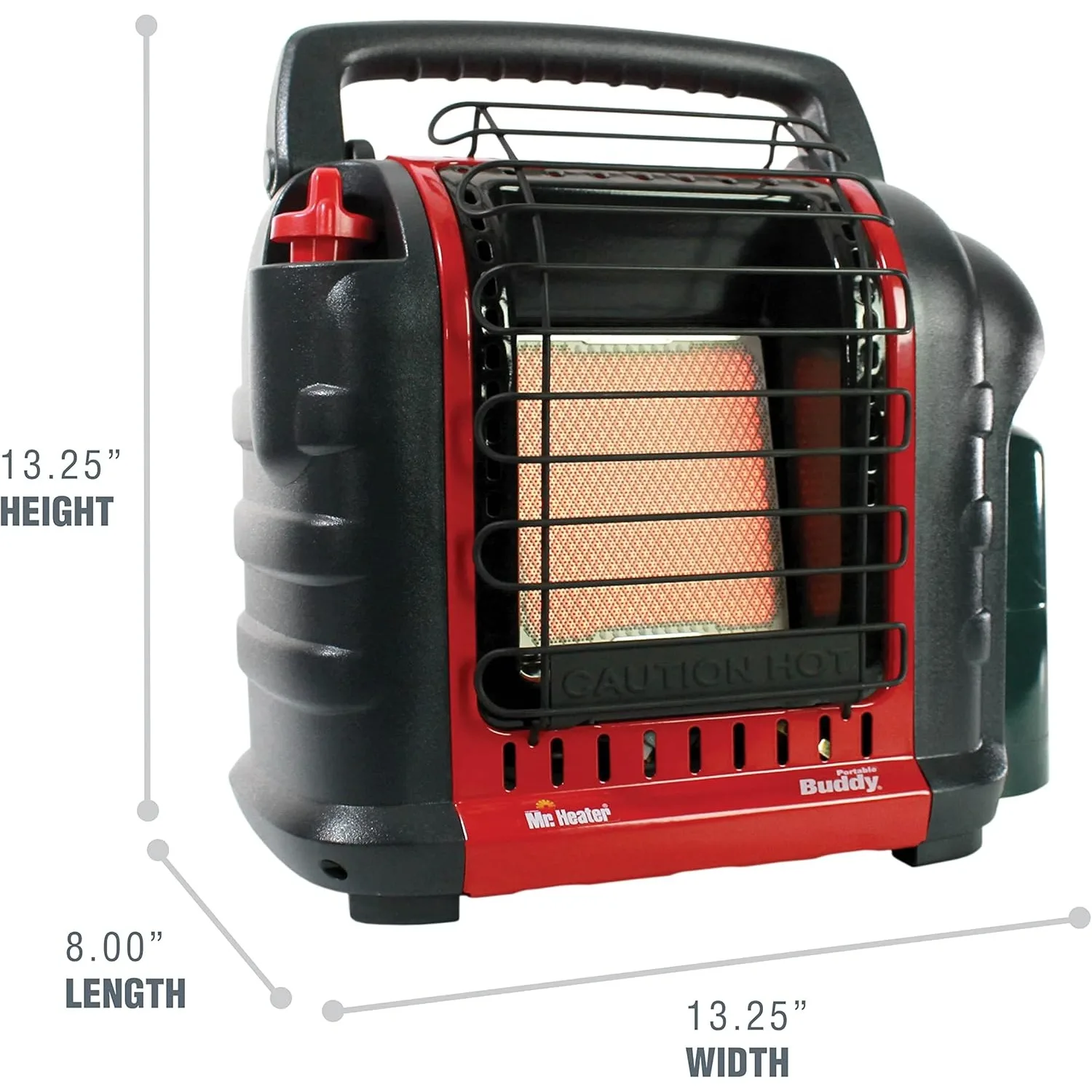 MH-F232000 Portable Buddy 9,000 BTU Gaz Propane Radiant Chauffage avec Piezo IgnClafor Camping en Plein Air, Lieu de Travail, html