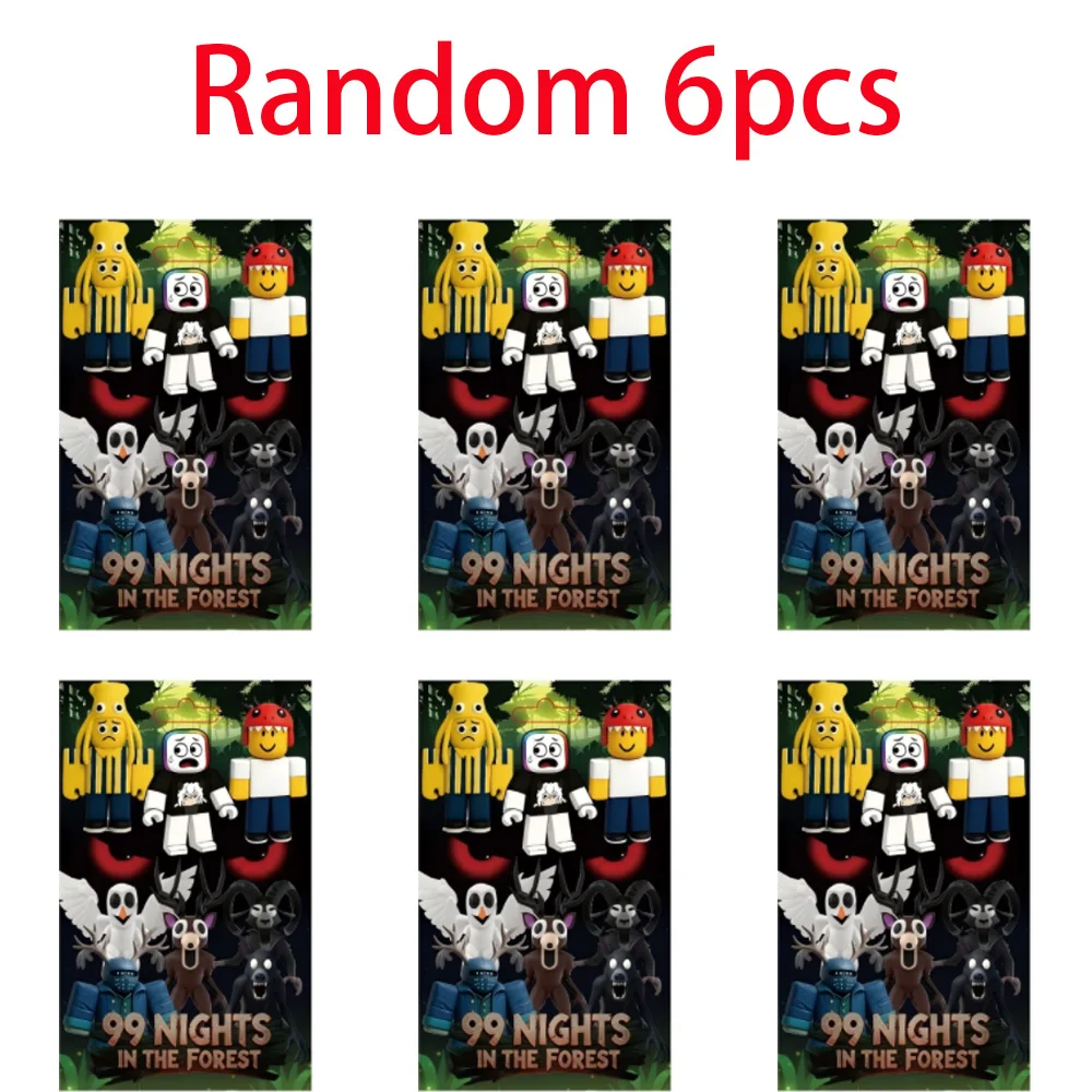 99 ليال في الغابة أرقام تمثال البومة الماعز الذئب الغزلان لعبة بلاستيكية هدية أنيمي صندوق أعمى عمل نموذج دمية غامضة ديكور #4