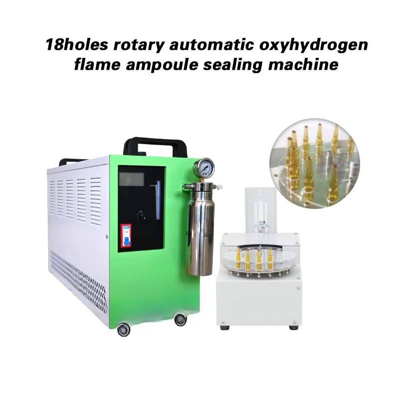 New Design Automatic Oxyhydrogen Tip Seal Method Lab Glass Ampoules Sealing Ampule Sealer Machine For Cosmetics Manufacturing