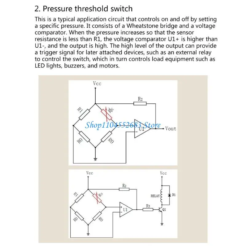 

Y6GD Force Sensitive Resistor Thin Film Pressure Sensors 2G-1.5KG Sensing Resistor