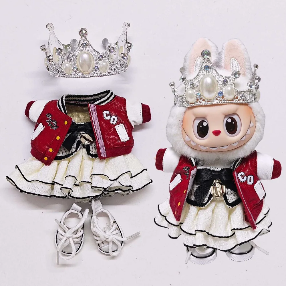 

Одежда для куклы Labubu 15/17 см, милая бейсбольная куртка, наряд, сделай сам, подарок, аксессуары для кукол, переодевание, игра, сделай сам, подарочные игрушки