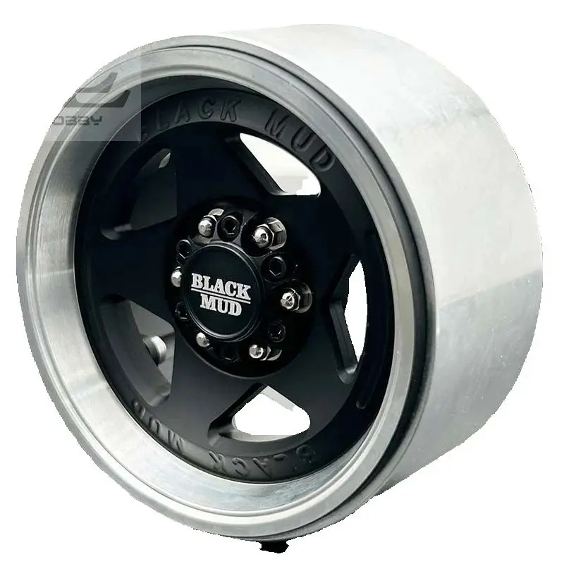 4PCS 1,9/2,2-zoll Simulierte Schwarz Schlamm Metall Radnabe für 1/10 RC Crawler Auto Tank 300 einfach Zu Bedienen SCX10 TRX4 RC4WD D90 TRX6