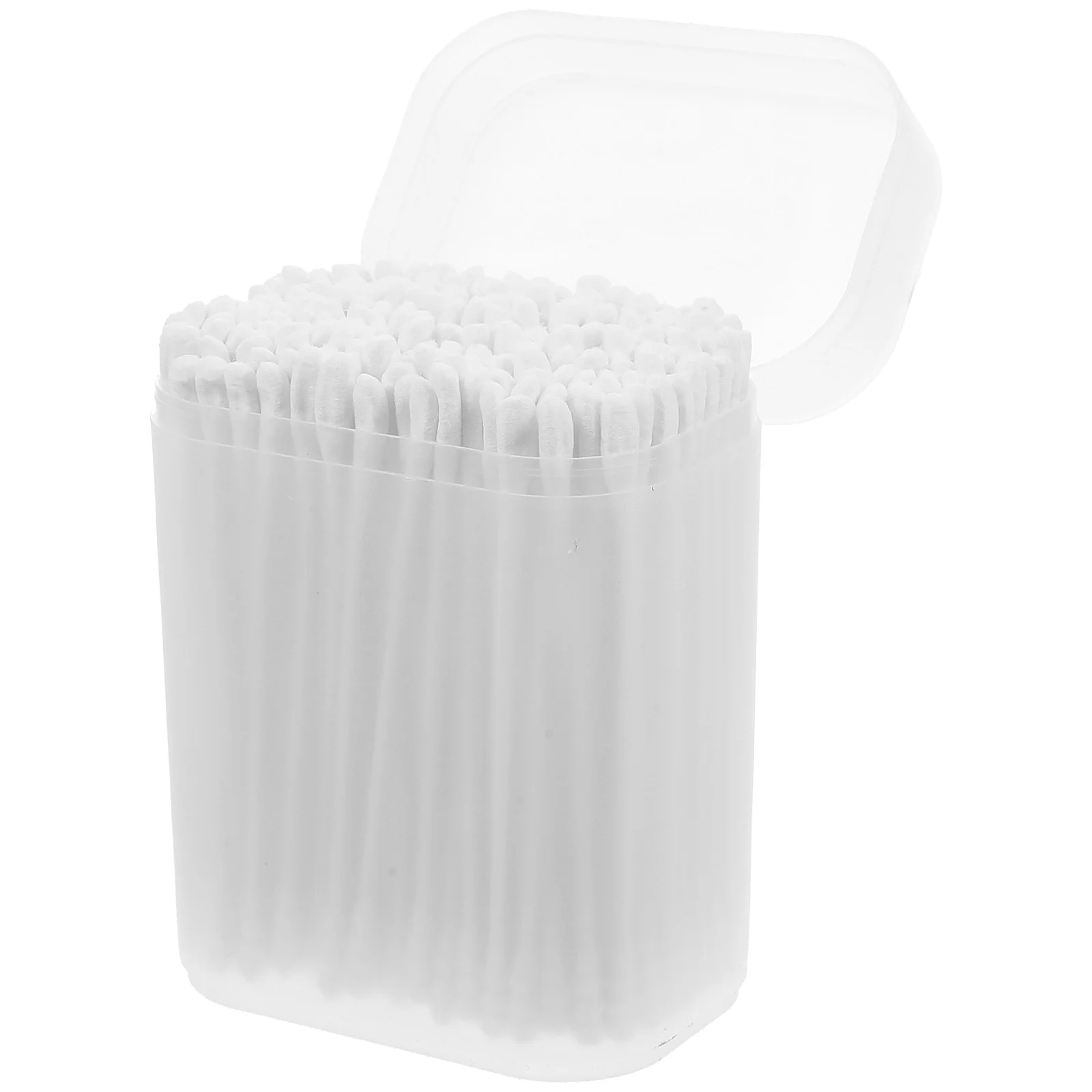 Coton-tige pour soins de bébé, 200 pièces, bourgeons avec différentes têtes, nettoyeur d'oreille sûr, bâton d'outil de maquillage, boîte de rangement de couleur blanche, sanitaire