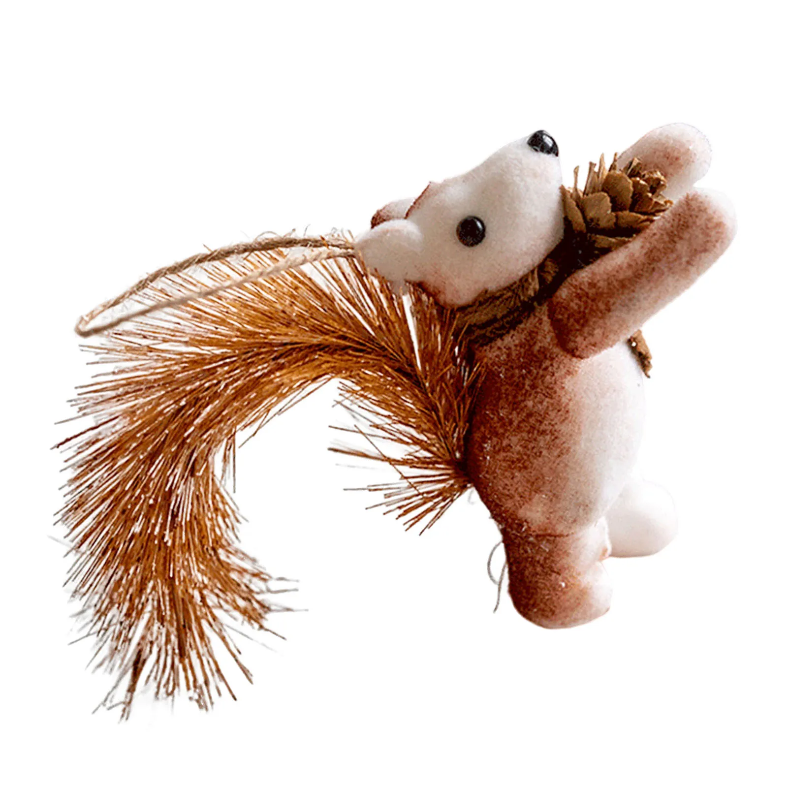 Christmas Squirrel Hanging Ornaments Fruit-Carrying Squirrel Hanging Ornament for Backpack Indoor Table Decor