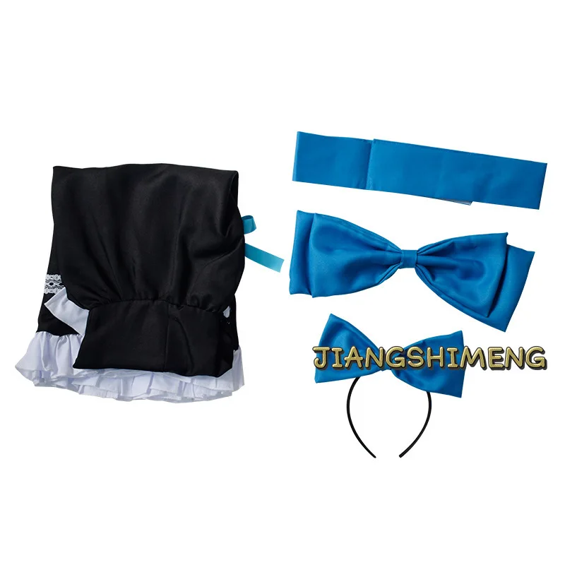 Anime Panty & Kous met Garterbelt Jongere Zus Anarchie Kous Cosplay Kostuum Gothic Meid Lolita Jurk Pruik Lange Sokken