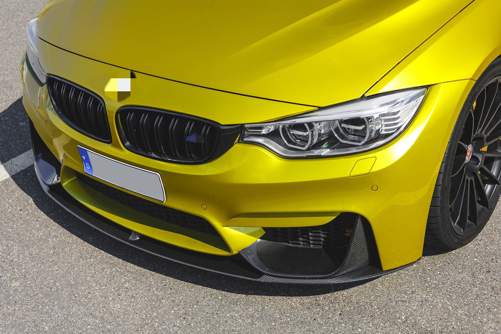 MP Style Dry Carbon Fiber Rear Front Lip Spoiler For BMW F80 M3 F82 M4 2014-2018 3PCS F80 F82 F83 Bumper Front Lip