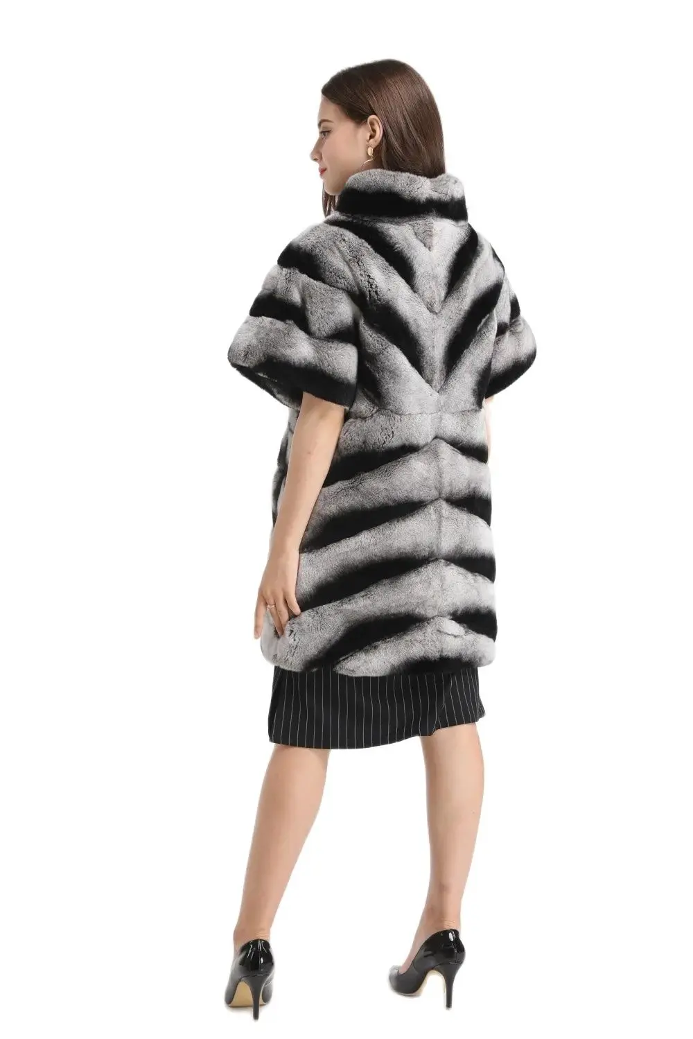 스트라이프 렉스 토끼 조끼(반소매, 스트라이프) 1907005