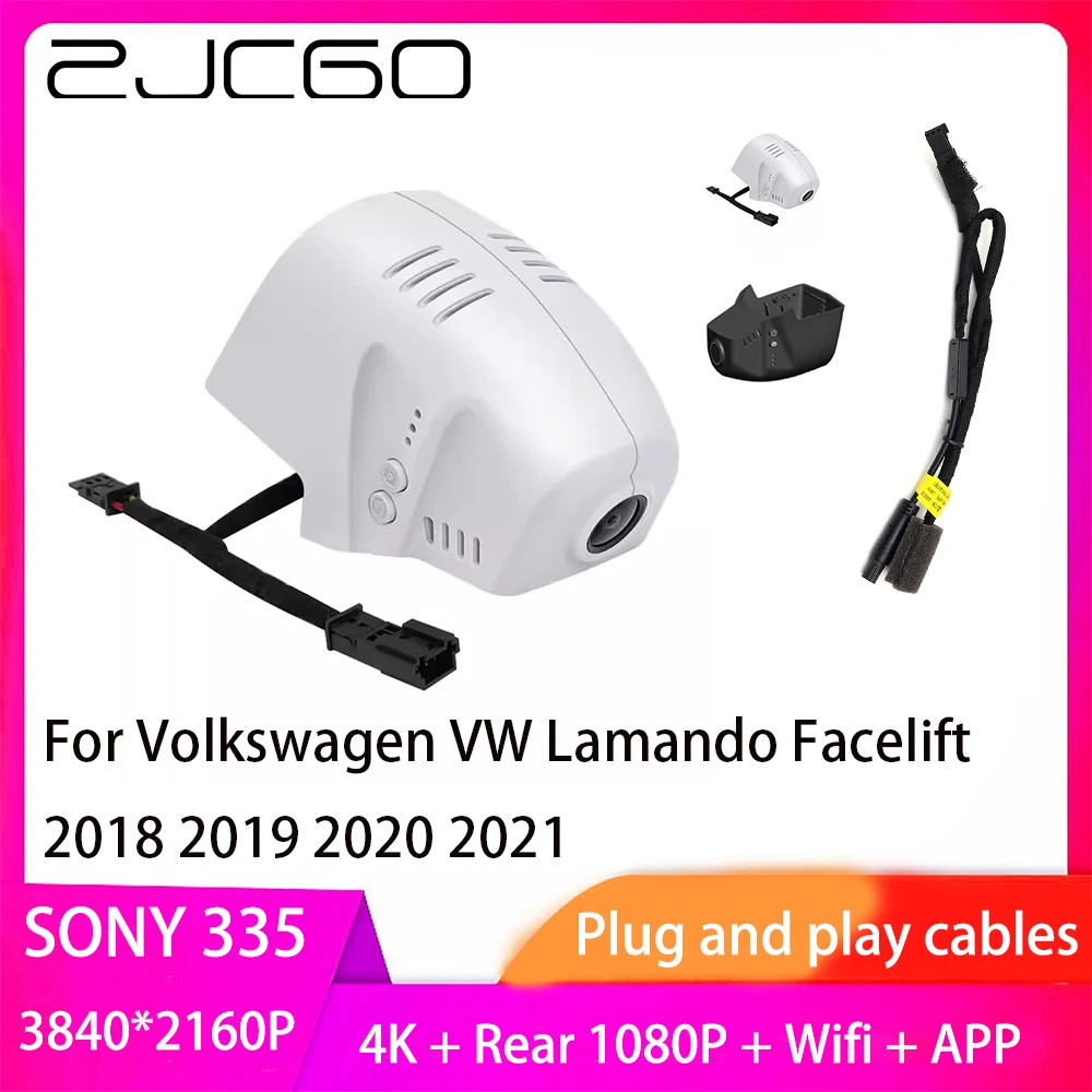 ZJCGO Plug and Play DVR Dash Cam 4K 2160P Video Recorder for Volkswagen VW Lamando Facelift 2018 2019 2020 2021