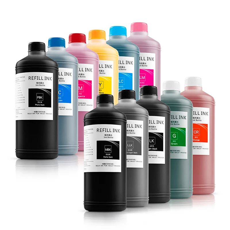 500ml Sublimation Ink Compatible For Epson Refill Ink i3200 XP600 TX800 L1440 F1080 Print head Heat Transfer Kit Press T-Shirt