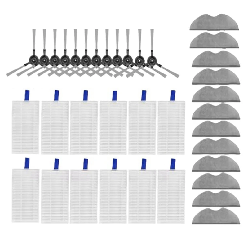 Repuesto de cepillo lateral para Robot aspirador Xiaomi E5/C108, filtro HEPA, mopa, almohadillas, accesorios