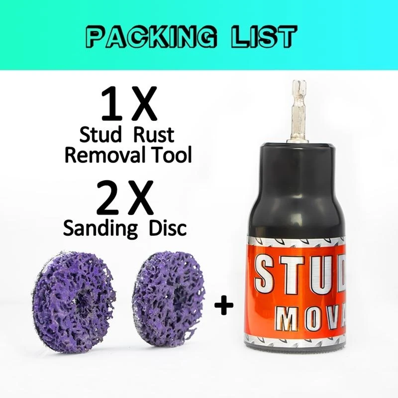 Y1AD Upgraded Surface Cleaner Metal Rust Removal Tool with Sanding Discs Fits 1/ 2 Electric Drills Wheel Clean