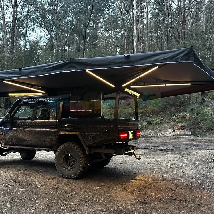 Car roof tent waterproof car awning tent large freestanding awning side wall 4x4 off-road roof tent car awning 270 degrees