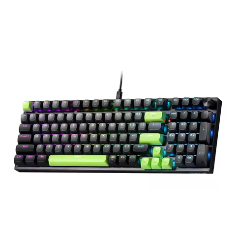 Redragon K740 98 Keys Wired RGB Gaming Keyboard, 95% PBT Mechanical Keyboard Hot-Swap Socket, Custom Linear Switch