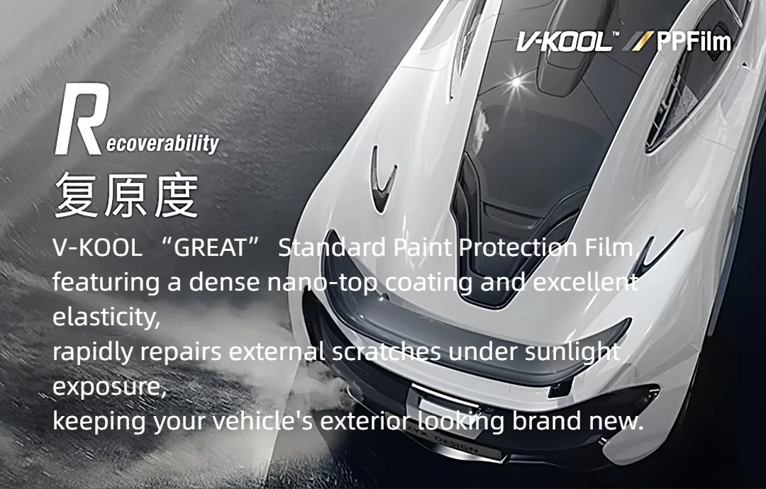 VKOOL Autolackschutzfolie 10 Jahre Garantie TPU PPF 1,52M*15M (ROLLE) Autoschutzfolie – Detail 4