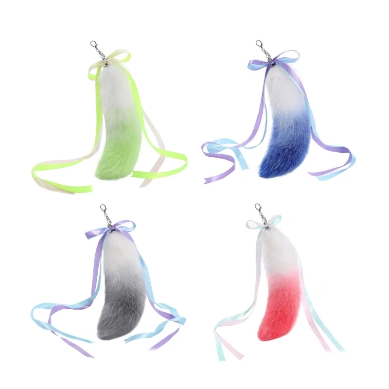 Plush Tail Charm Keychain Purse Bag Charm Keychain Decorations Keychain Pendant