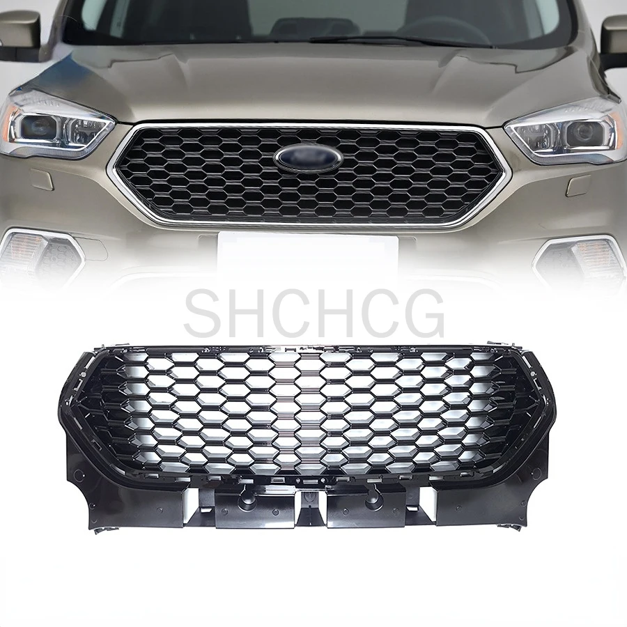 

FRONT RACING GRILL GRILLS BUMPER MASK 2017 2018 FOR FORD KUGA ESCAPE CAR GRILLE Racing Grills