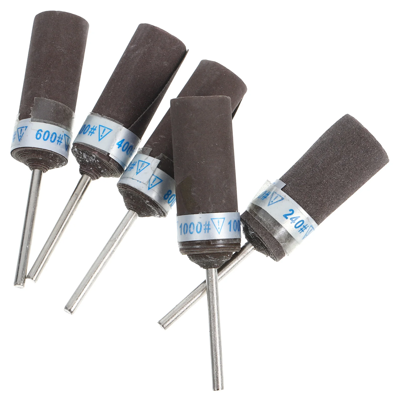 

5 Pcs Sandpaper Stick Grinding Head Rotary Tool Sanding Accessories Drum Sander Kit Roll