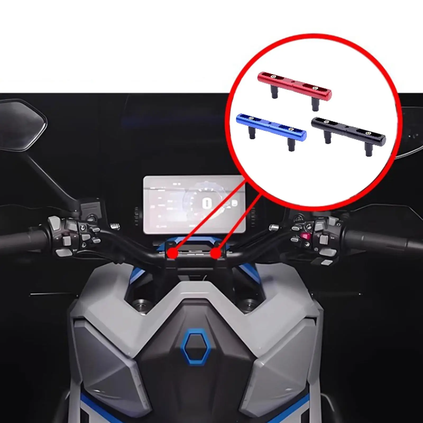 

Generic Motorcycle Handlebar Modified Styling Cross Bar Strong Sturdy Motorcycle