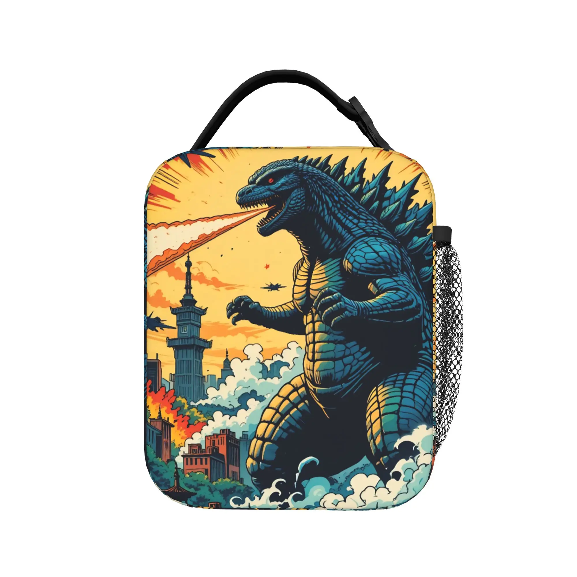 Monster G-Godzillas Thermal Insulated Lunch Bag for School  Portable Bento Box Thermal Cooler Lunch Boxes
