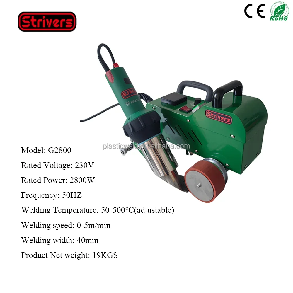 High Efficient 40mm Overlap Welder PVC Banner Welder Automatic Hot Air Welder Plastic Welding Machine