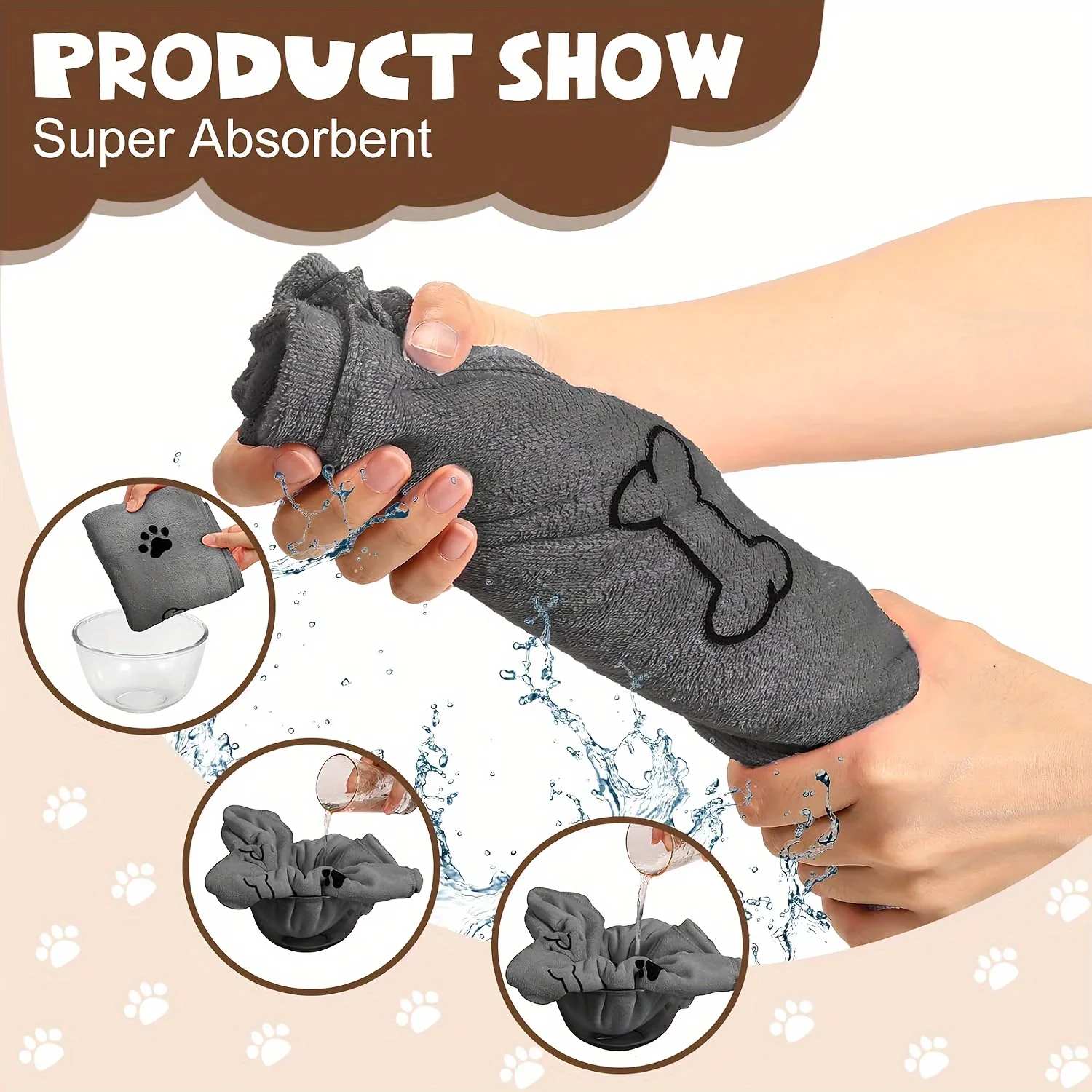 Quick-Drying Microfiber Pet Towel 4