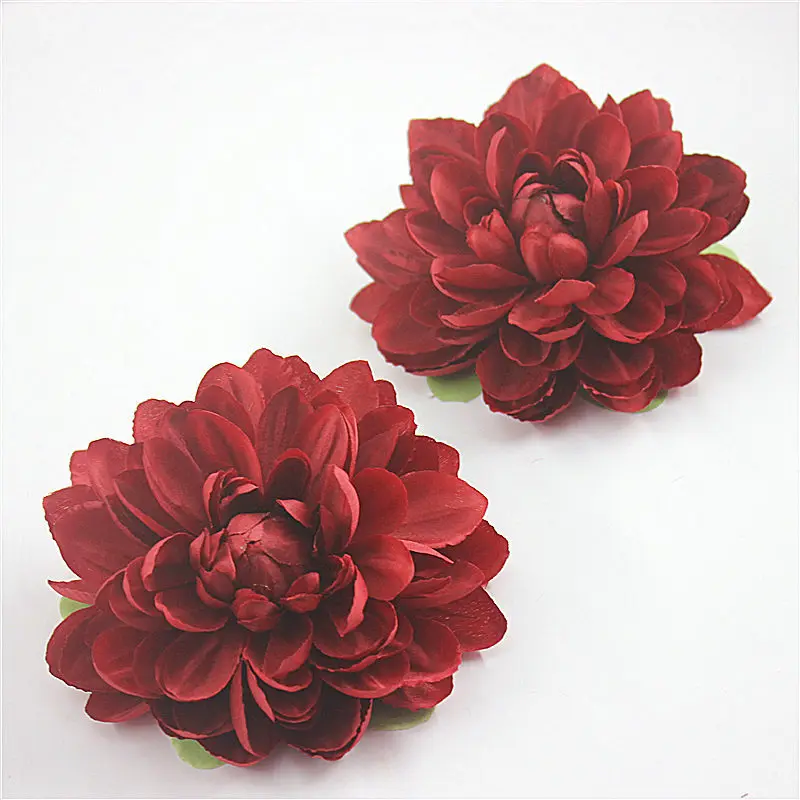 Imitation Dahlia Peony Lotus Handmade Materials DIY Clothing Flower Aarrangement Living Room Wedding Decoration Wall Flower