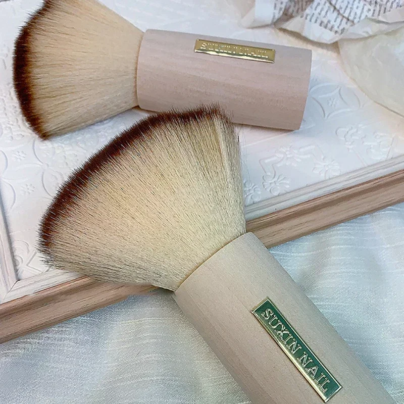 فرشاة غبار الأظافر المستديرة كبيرة الحجم لإزالة فرش غبار الأظافر من جل الأشعة فوق البنفسجية من الأكريليك، أداة تنظيف مسحوق البولندية، ملحقات مانيكير #6