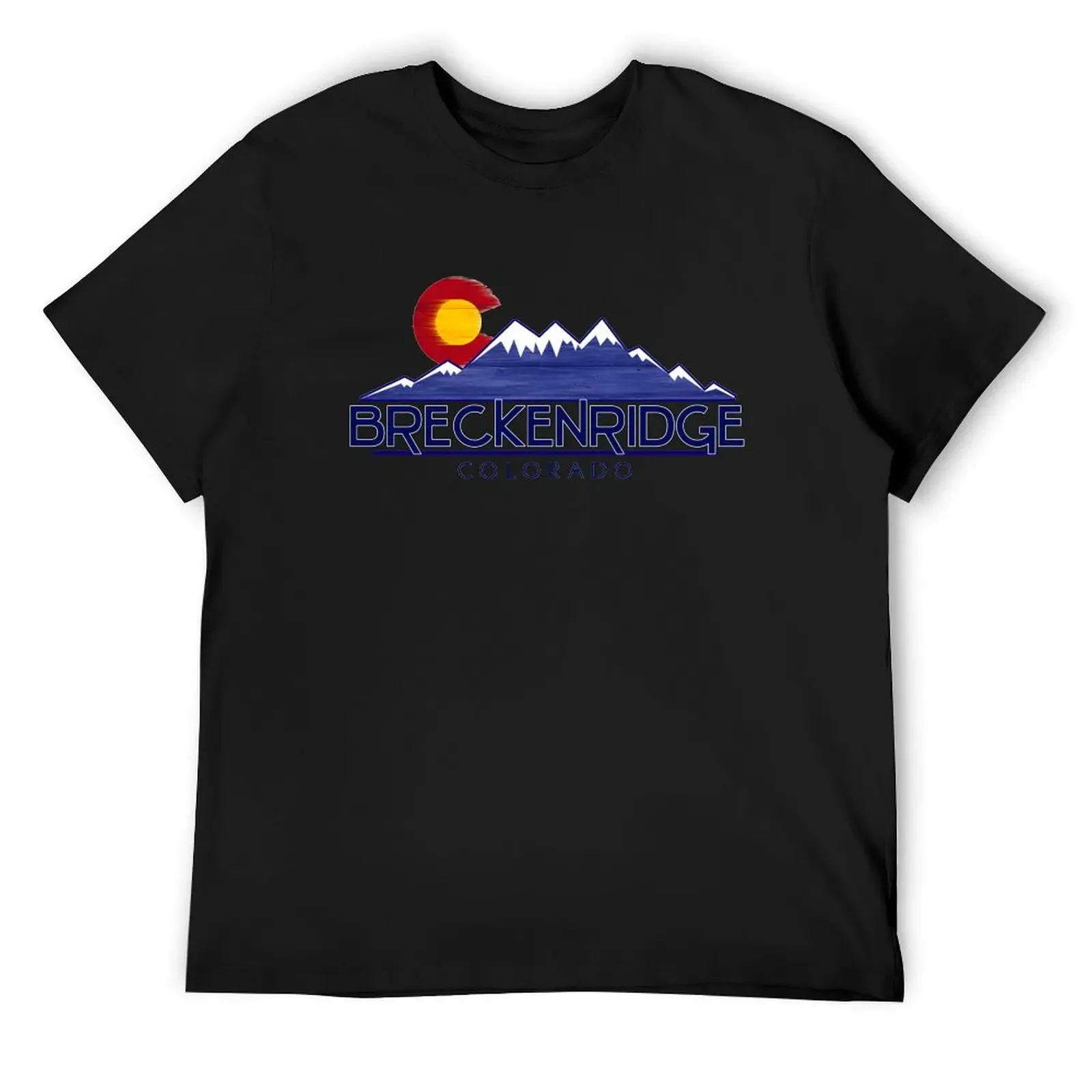 Breckenridge Colorado wood mountains T-Shirt vintage t shirts anime tshirt heavy weight t shirts for men