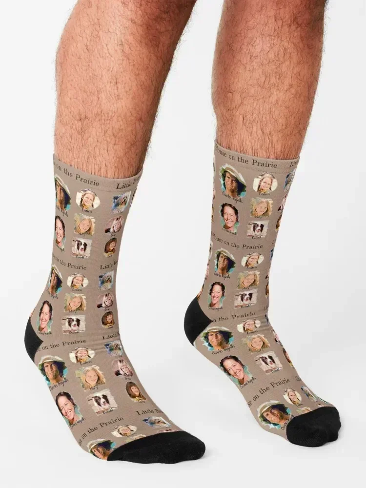 Ingalls Family Little House on the Prairie Socks basketball compression floor Lots Men's Socks Luxury Women's
