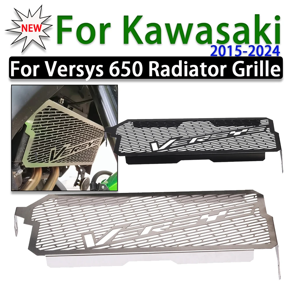 

Radiator Grille Guard Grill Protective Cover Protector For Kawasaki Versys 650 KLE Versys650 2015 - 2024 2022 2023 Accessories