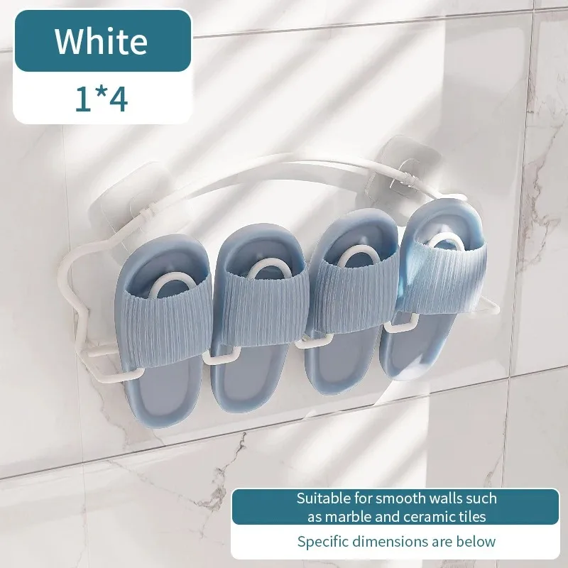 Toilet Bathroom Indoor Storage Tools Home Organizer Shelf Simple Shoe Hanger Metal Iron Art Slippers Drain Drying Rack
