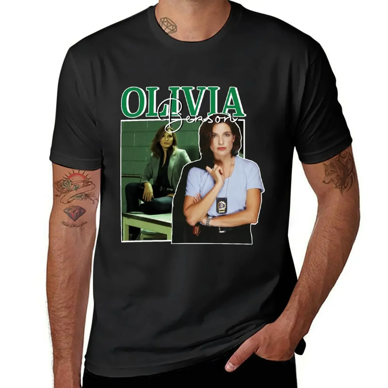 Olivia Benson Vintage Sticker T-Shirt shirts graphic tee basketball graphic tees kawaii clothes plus sizes mens vintage t shirts