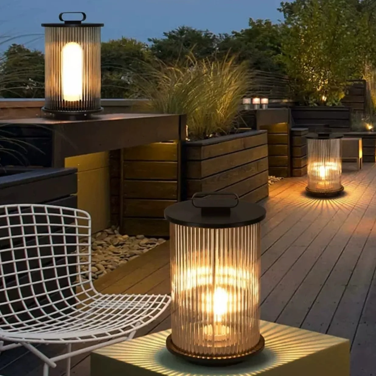 

Outdoor Lights Solar Garden Lamp Lawn Lights Terrace Balcony Lights Yard Decoration Lamp Lighting Villa Floor Lamp