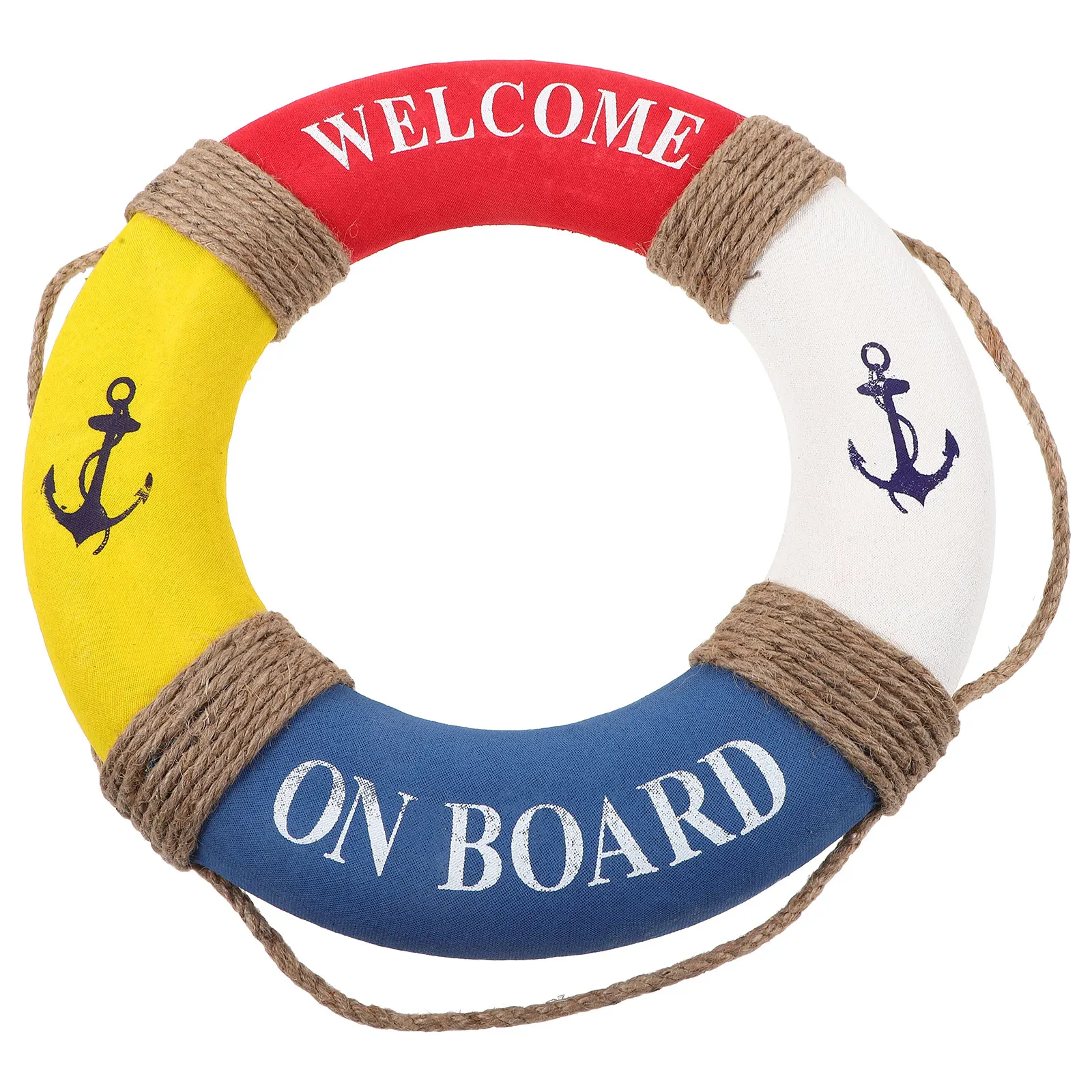 

Ornaments for Crafts Lifebuoy Decorations Beach Bathroom Mediterranean Wall Hanging Themed Home