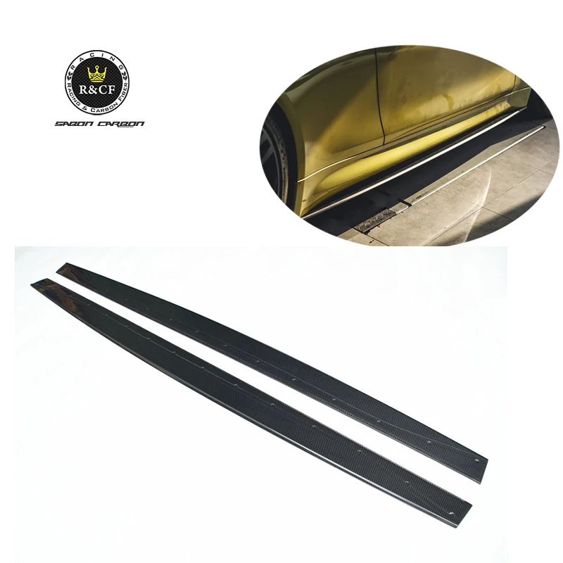F80 M3 Side Skirts MP Style Carbon Fiber Side Skirts Extensions for BMW F80 M3 F82 M4 F83 15-19