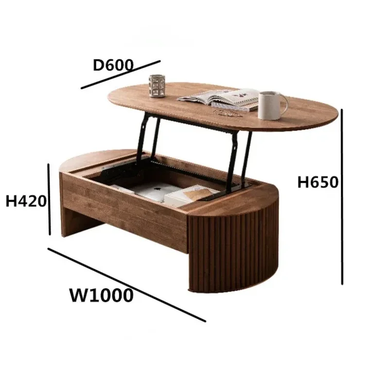 Pantry Coffee Table Modern Organizer Mobile Living Coffee Table Countertops Horizontal Minimalist Furniture