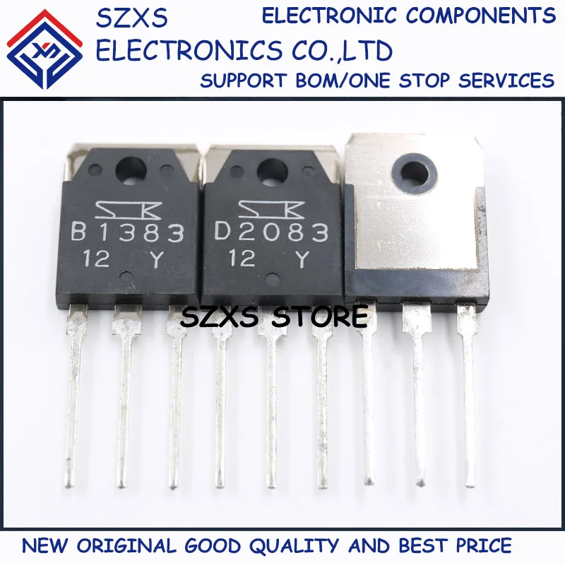 New Original 2Pairs 2SB1383 B1383 + 2SD2083 D2083 TO-3P Audio Amplifier Transistor In Stock Electronic Components Good Quality