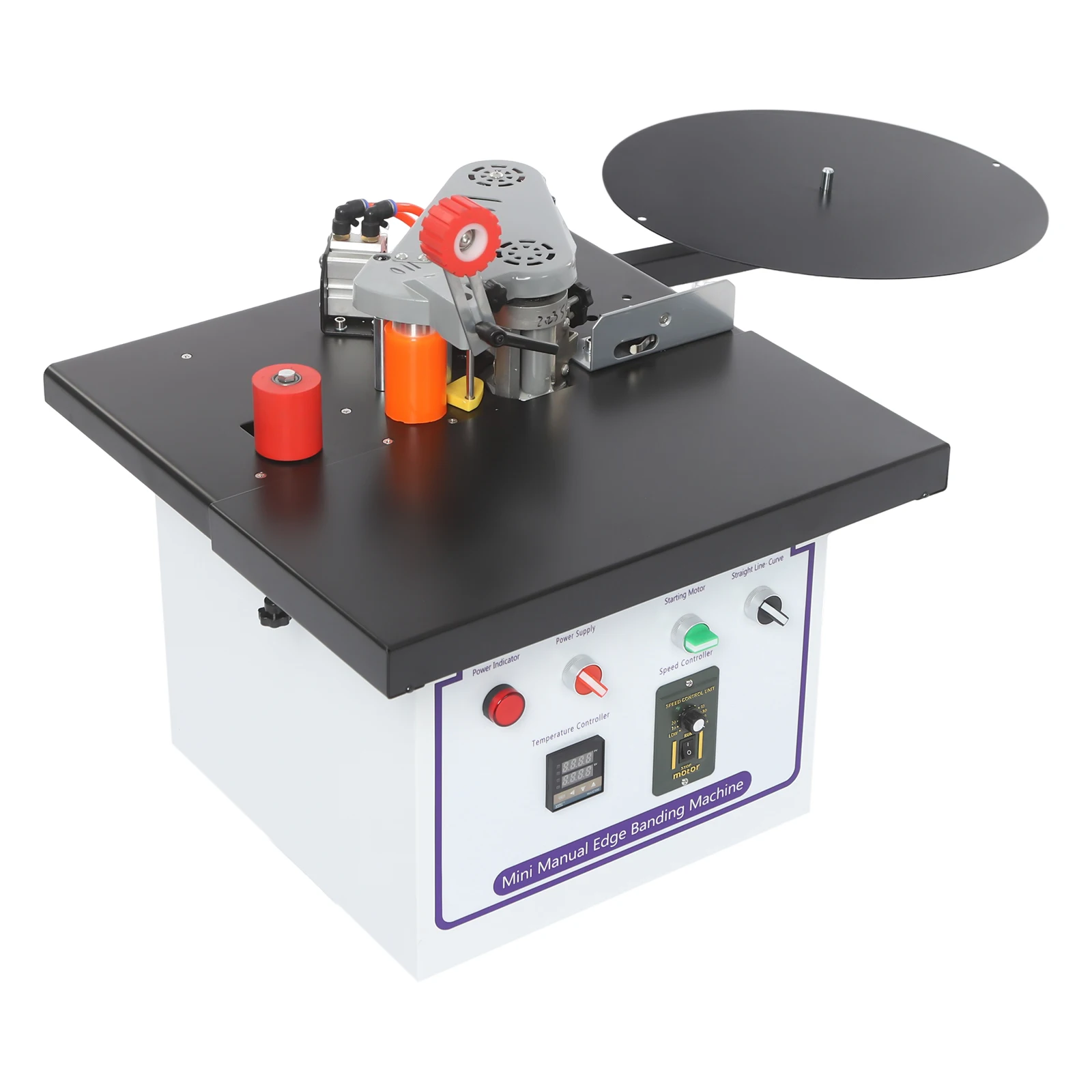 

110v Portable Woodworking Edge Banding Machine-Adjustable Speed Curve/Straight Line For PVC/MDF/ABS/Particle Board/Acrylic board