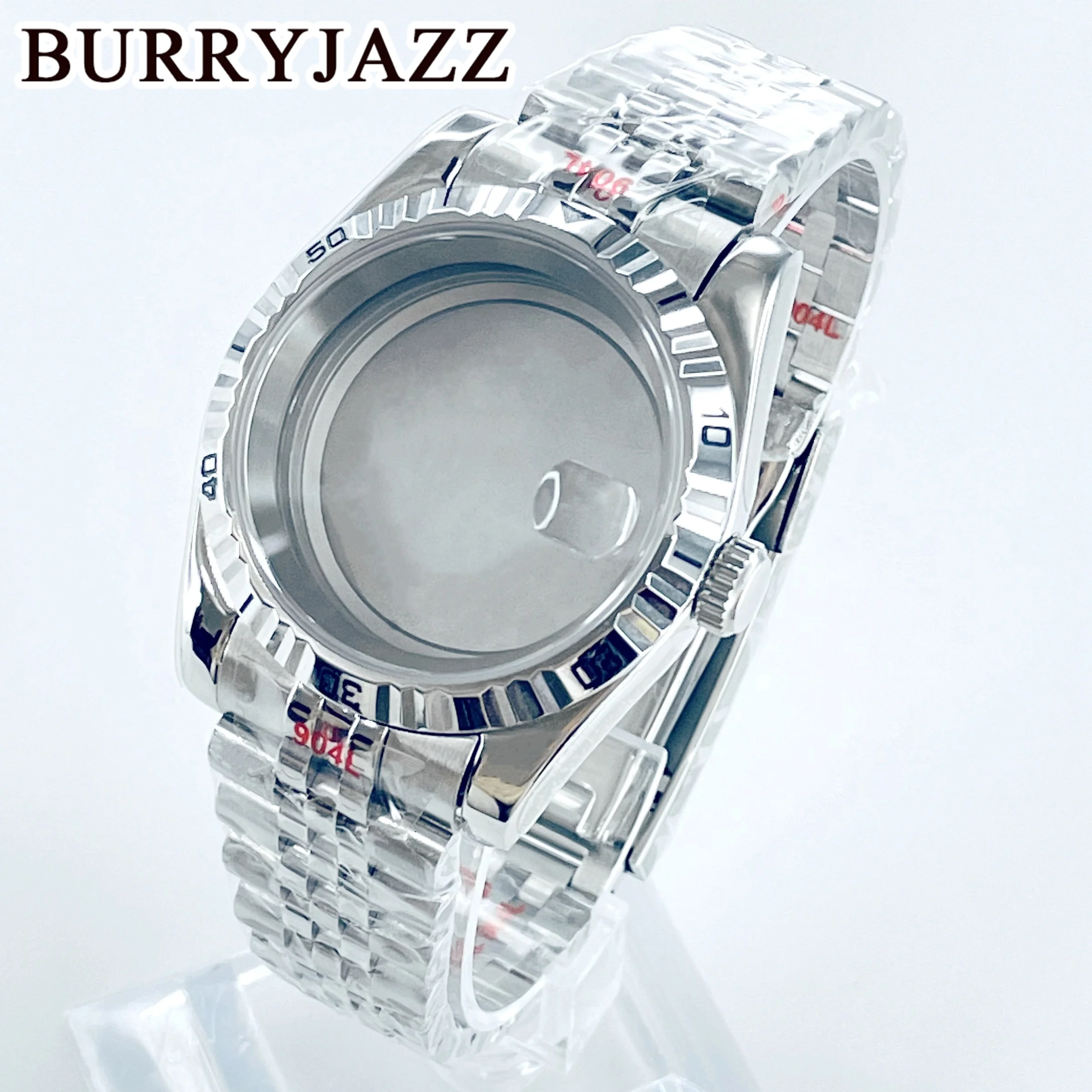 

BURRYJAZZ 39mm NH35 NH36 NH34 NH38 NH70 NH72 ETA2824 PT5000 Watch Case Sterile Case Sapphire Glass Bracelet