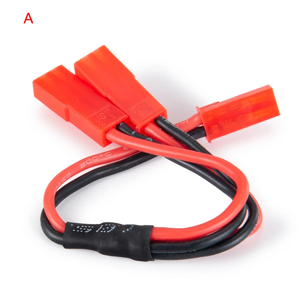 AXSPEED JST Plug Distributor Female Connector Y Cable for TRX-4 1/10 RC Crawler Car Truck Cooling Fan ESC Battery Motor