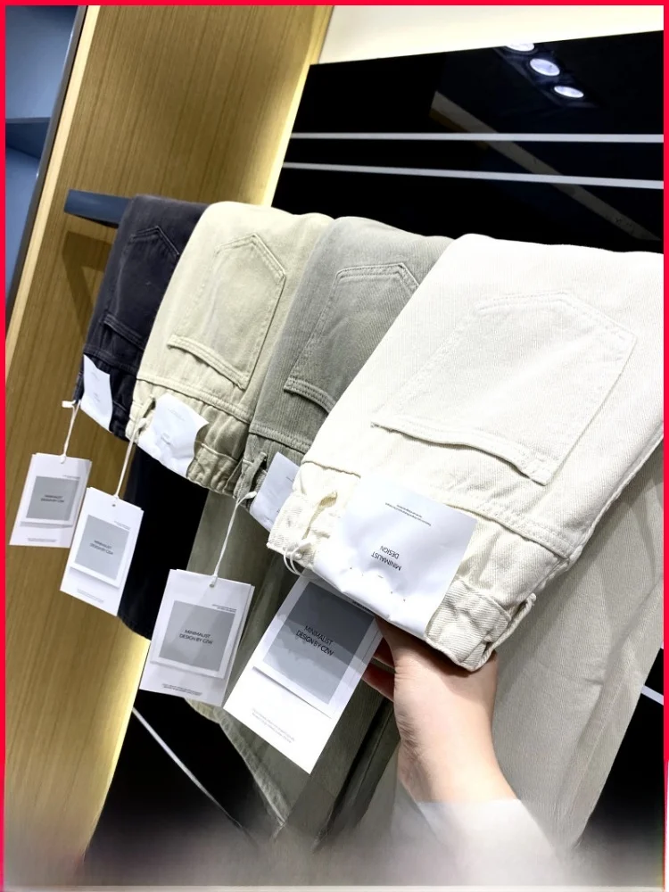 

Quality Men's Retro Fashionable Casual Cotton Denim Jeans Spring Season Straight Leg Washed out Comfortable Breathable Pants