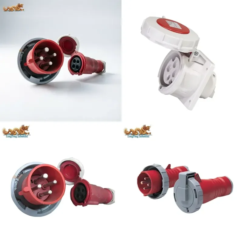 Reefer Container and Accessories IP67 Waterproof 32A 440V Marine Power Plug Socket for Refrigerated Container
