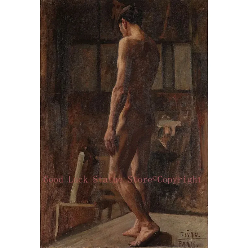 GOOD Decorative ART--TOP male men print art painting body art GAY Withered painting ON CANVAS