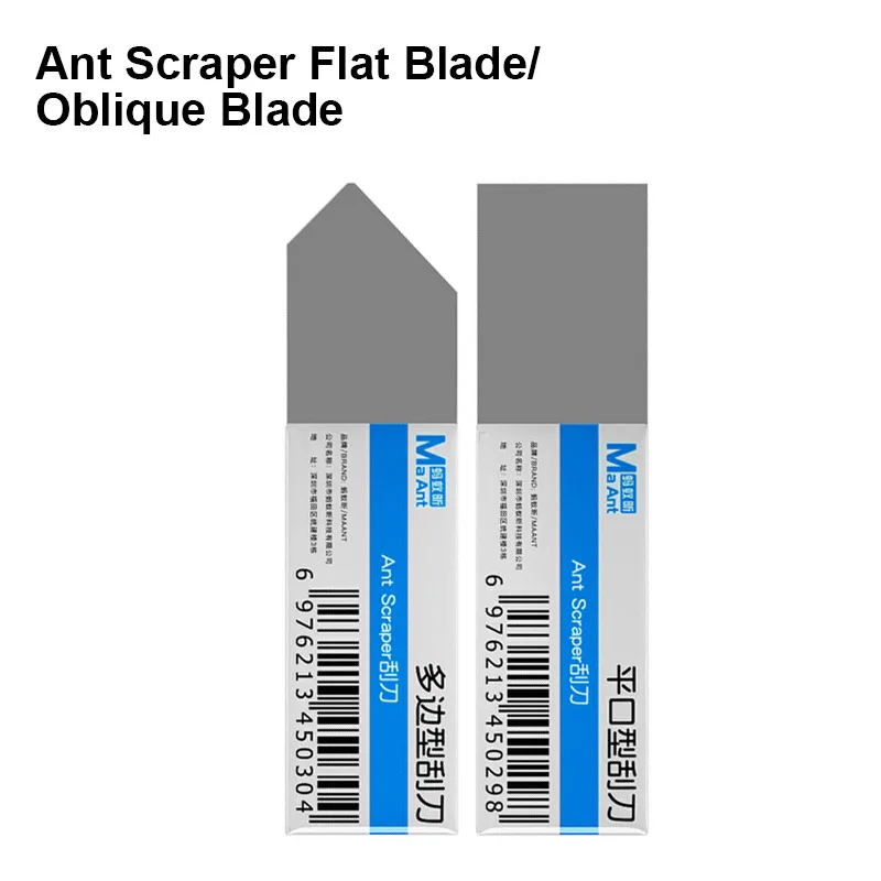 MaAnt Ultra Thin Solder Flux Paste Tin Scraper Multilateral / Flat Blade Scraper Phone Screen Opening Metal Pry Knife