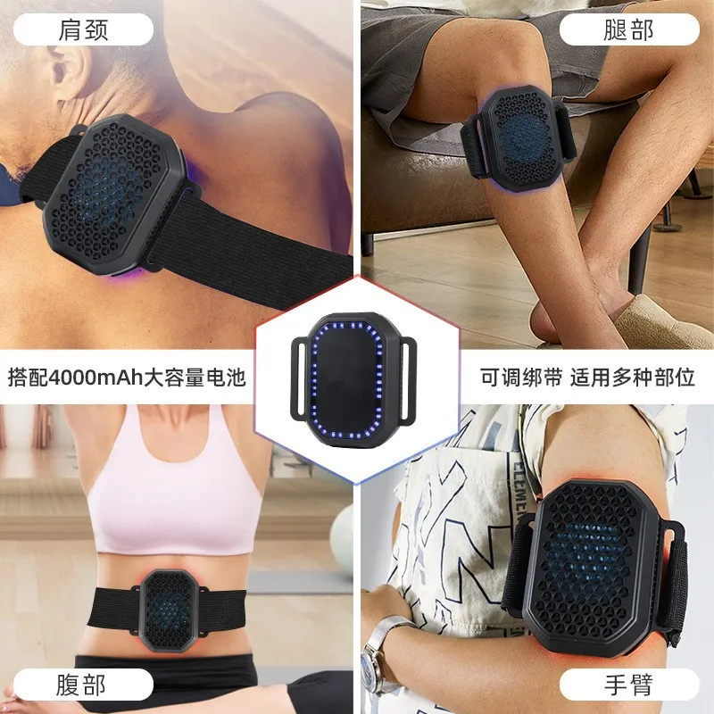 

Red Blue Electronic Hot Cold Compress For Neck, Waist, Head, Wrists, Rechargeable Cooling And Heating Smart So