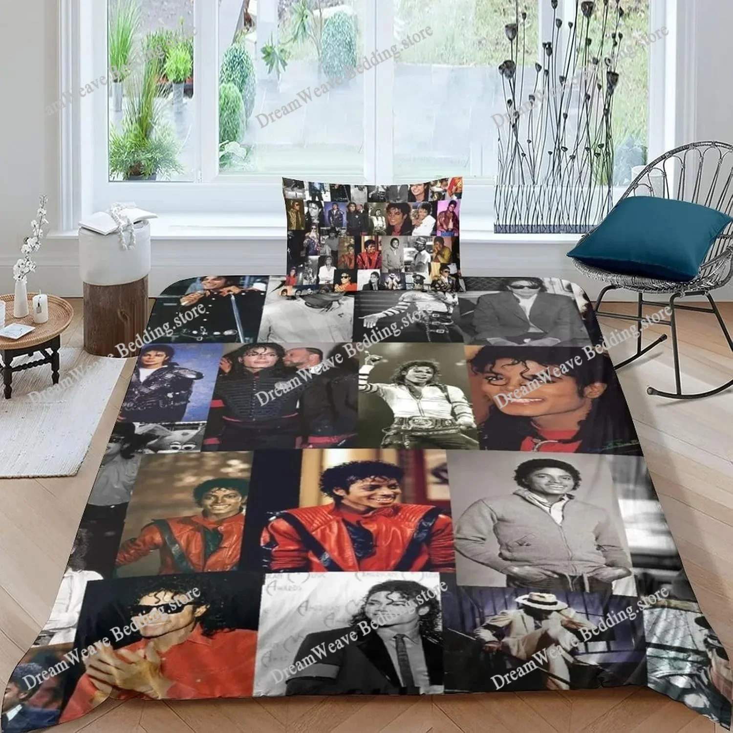 

Michael Jackson Printed Bedding Sets Exquisite Bed Supplies Set Duvet Cover Bed Comforter Set Bedding Set Luxury Birthday Gift74